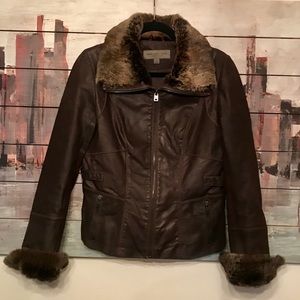 Marc New York - Andrew Marc Leather & Fur Jacket